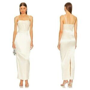 NWT NBD Aella Gown In champagne Size M